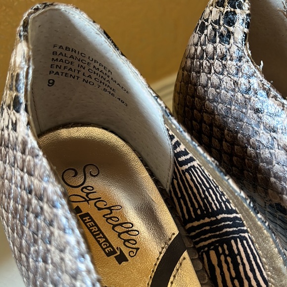 Snakeprint peep-toe heels Seychelles at Anthropologie - Picture 3 of 6